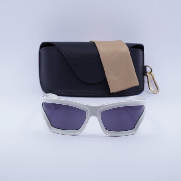 Loewe LW40143U 25A Geometric Sunglasses – Ivory\Grey - Picture 3 of 10